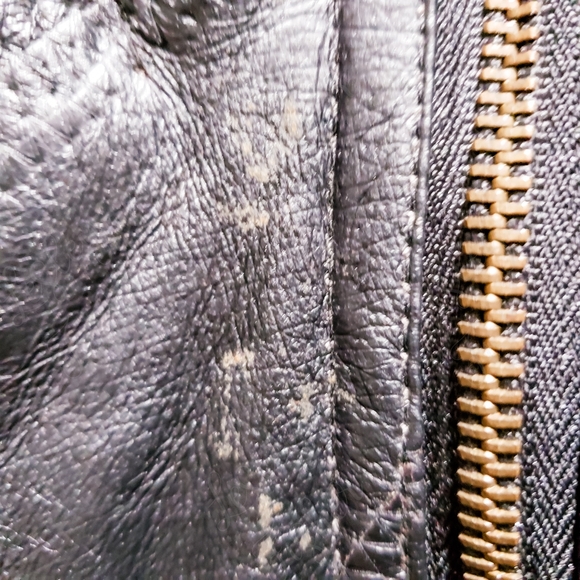 Vintage Flight Path Mens Patchwork Leather Jacket - Picture 7 of 8